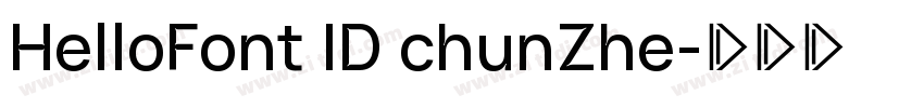 HelloFont ID chunZhe字体转换